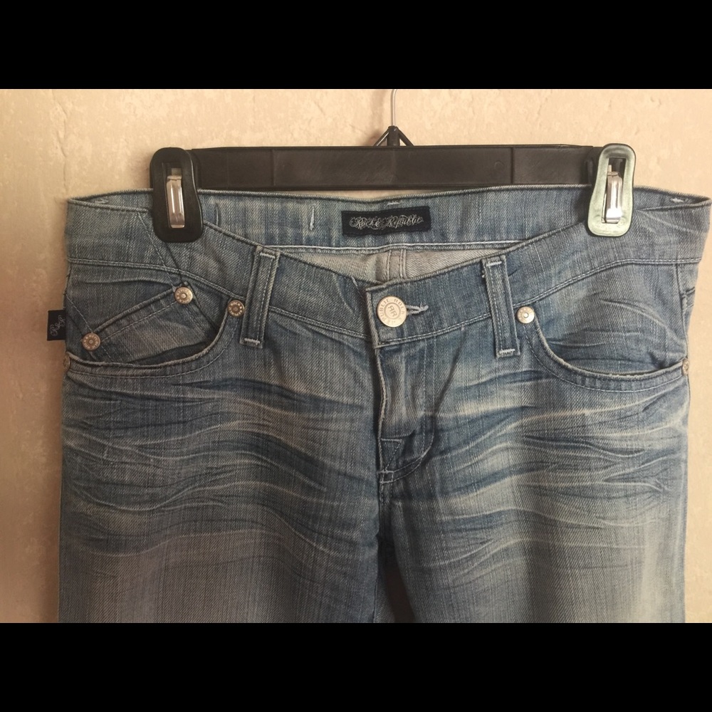 Rock & Republic Phoenix Roth Jeans Oxygen Wash 27 - Picture 3 of 6